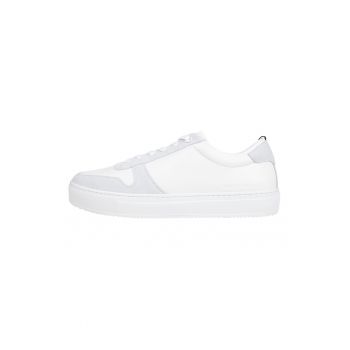 Pantofi sport de piele cu garnituri de piele intoarsa