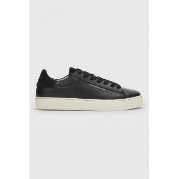 Pantofi sport de piele cu garnituri de piele intoarsa