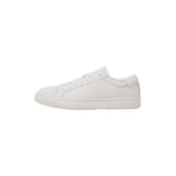 Pantofi sport de piele cu varf rotund