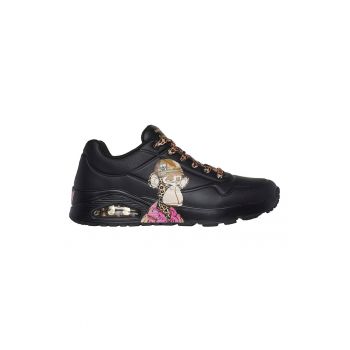 Pantofi sport de piele ecologica cu imprimeu grafic Snoop Dogg