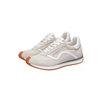 Pantofi sport de piele intoarsa cu garnituri textile 26673