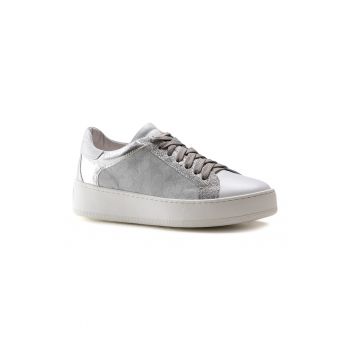 Pantofi sport de piele intoarsa cu imprimeu cu stele
