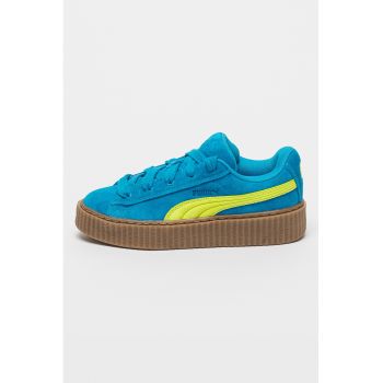 Pantofi sport de piele si piele intoarsa Creeper Phatty