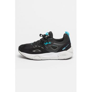 Pantofi sport de plasa cu garnituri de piele intoarsa ecologica TRC Blaze