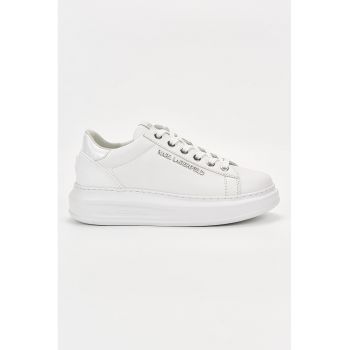 Pantofi sport din piele cu detaliu logo