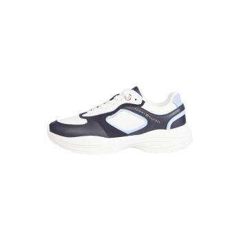 Pantofi sport din piele cu garnituri din piele intoarsa