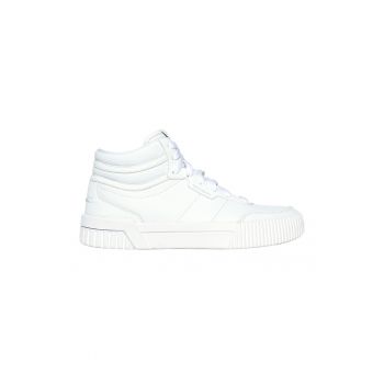 Pantofi sport high-top de piele ecologica