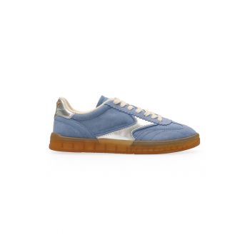 Pantofi sport low-cut de piele intoarsa