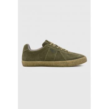 Pantofi sport low-cut de piele intoarsa