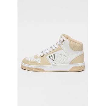 Pantofi sport mid-high de piele ecologica