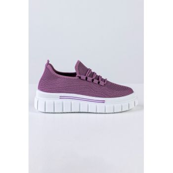 Pantofi sport slip-on cu talpa wedge