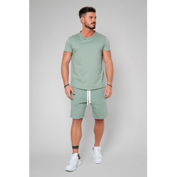 Set de tricou de bumbac si pantaloni scurti