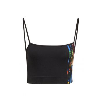 Maiou  Crop Top HC4465 Femei Negru