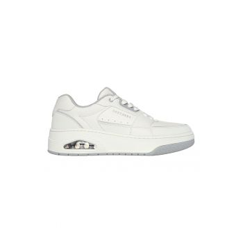 Pantofi sport de piele cu amortizare si garnituri de piele ecologica Uno Court