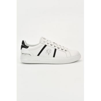 Pantofi sport din piele cu detalii logo