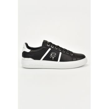 Pantofi sport din piele cu detalii logo