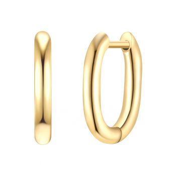 Cercei din otel inoxidabil placati cu aur de 14K