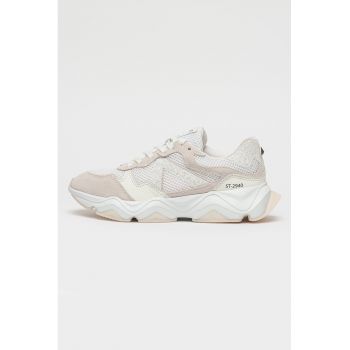 Pantofi sport d cu garnituri din piele si plasa ST-2940