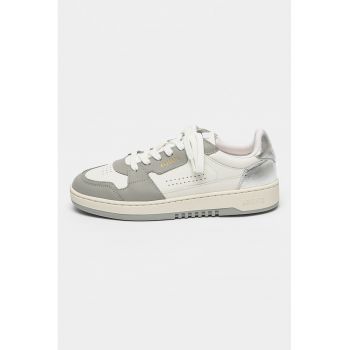 Pantofi sport de piele cu detalii contrastante