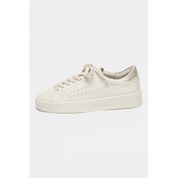 Pantofi sport de piele cu detalii perforate