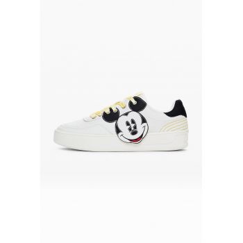 Pantofi sport de piele ecologica cu imprimeu cu desene