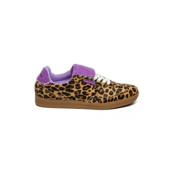 Pantofi sport de piele ecologica cu par scurt Ethora-L