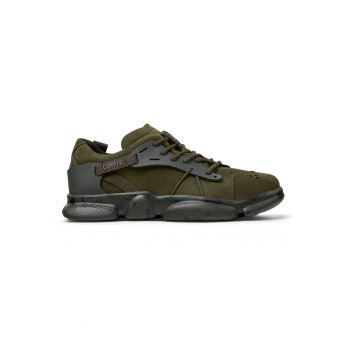 Pantofi sport de piele nabuc cu insertii de cauciuc Karst 20647