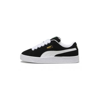 Pantofi sport din piele intoarsa cu insertii de piele