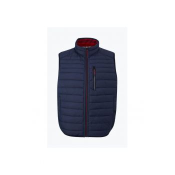 Vesta barbati fara gluga cu buzunare oblice bleumarin inchis 55214