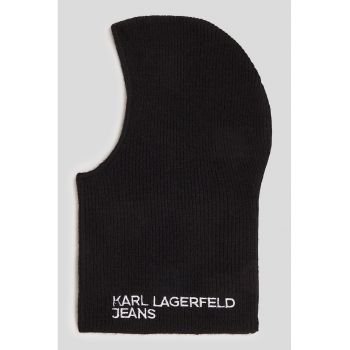 Balaclava striata cu broderie logo