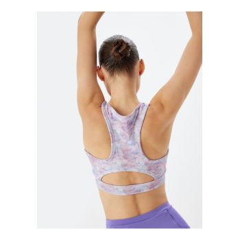 Bustiera sport cu imprimeu abstract