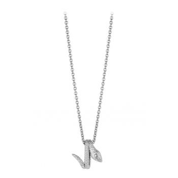 Colier cu element in forma de sarpe si pietre zirconia