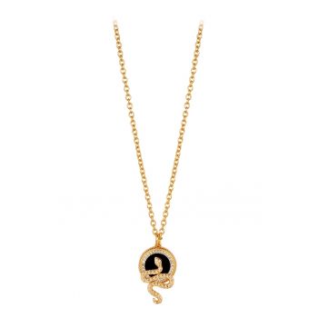 Colier de alama decorat cu pietre zirconia