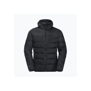 Jacheta trekking barbati -  Poliamida/Poliester - Umplutura puf/pene - Negru