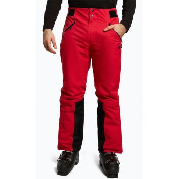 Pantaloni de ski barbati -  Poliester - Rosu/Negru