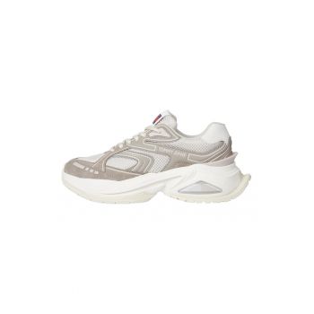Pantofi sport cu insertii de piele intoarsa