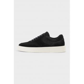 Pantofi sport de piele nabuc cu platforma Derek