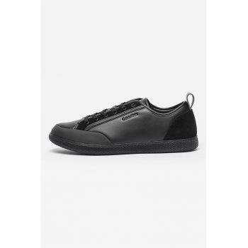 Pantofi sport din piele cu insertii de piele intoarsa