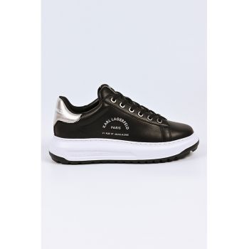Pantofi sport din piele cu talpa wedge Kapri