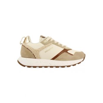 Pantofi sport wedge de piele intoarsa