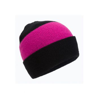 Caciula dama -  Elastan|Poliamida|Acrilic - Negru/Roz -