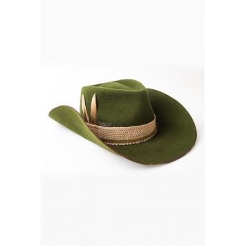 Palarie western unisex din lana