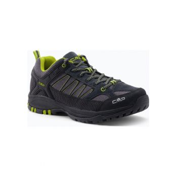 Pantofi de drumetie pentru barbati -  Piele & Stofa - Gri - 68785