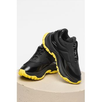 Pantofi sport cu garnituri din piele The Lazy Runner