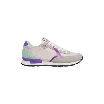 Pantofi sport cu insertii de piele intoarsa Brit