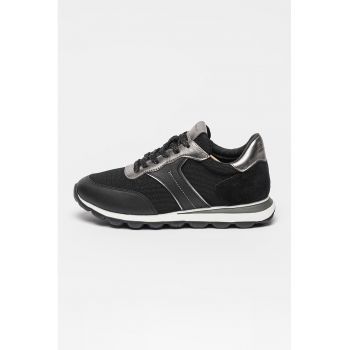 Pantofi sport cu insertii din piele intoarsa Spherica