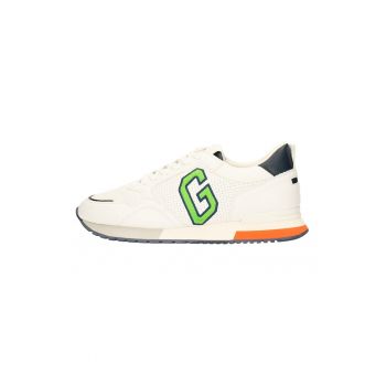 Pantofi sport de piele ecologica cu model colorblock