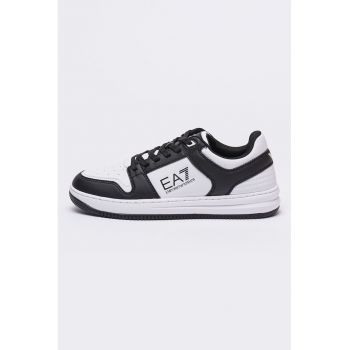 Pantofi sport de piele ecologica cu model colorblock