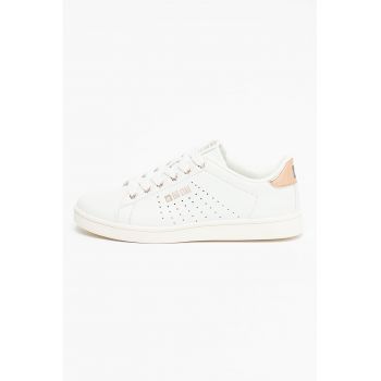 Pantofi sport de piele ecologica cu perforatii