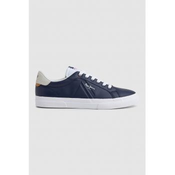 Pantofi sport de piele ecologica cu sireturi